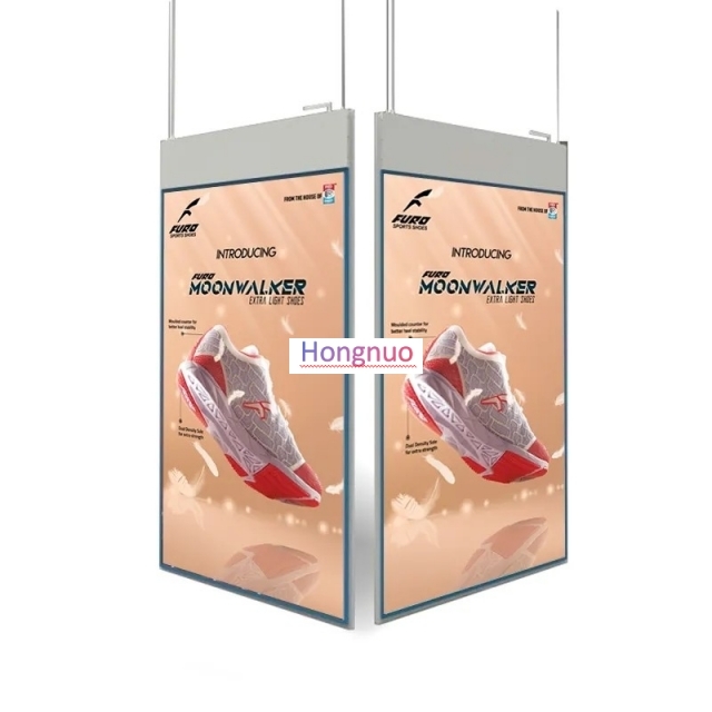 Ultra Thin32 inch 2K screen  Digital Window Displays With Hanging Double Sides optional