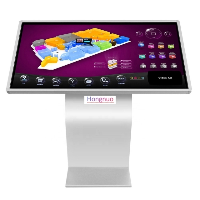 LCD 43 Inch Touch Screen Kiosk Interactive For Self Service Terminal Information