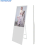 55 Inch Flexible Free Standing I3 4+128gb  with touch screen Digital Display Screens Portable For Advertising