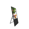 Portable 32 Inch Floor Standing Digital Signage Display , 4k Portable Digital Poster video disply