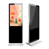 Customized 55 inch Super Slim Floor Standing Digital Signage 4k screen Metal case with 4 wheels