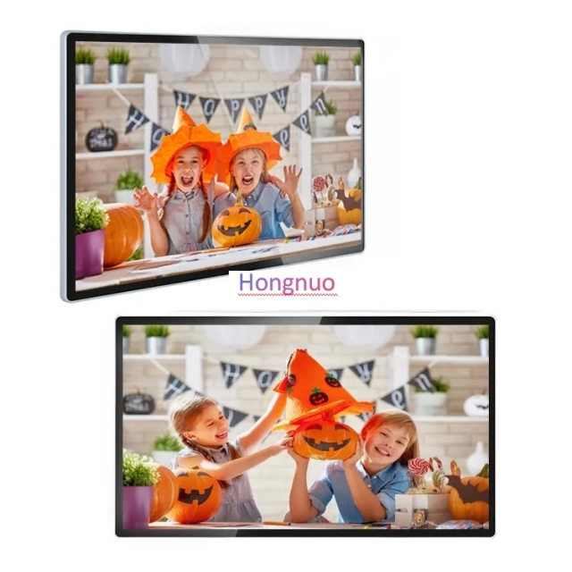 Hot sale 55 Inch Android  RAM 1GB ROM16GB  LCD Wall Mounted Digital Signage 2K/4K Display For Indoor Advertising support 24H playback