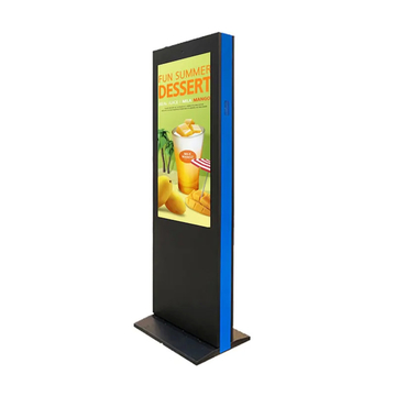 Waterproof 75 inch big screen Floor Standing LCD Digital Signage 3840×2160 Resolution Android Windows system optional for public areas Display