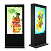 Customized Outdoor 21.5 inch Vertical screen, floor-to-ceiling aluminum frame LCD Digital Signage  Ultra Thin Outdoor TV Kiosk For Supermarket