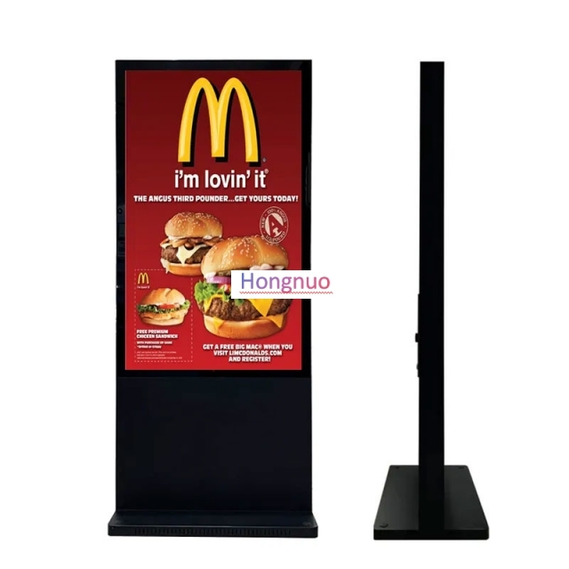 32 inch Outdoor floor standing High brightness IP65 Android system with CMS software Publishing with one click