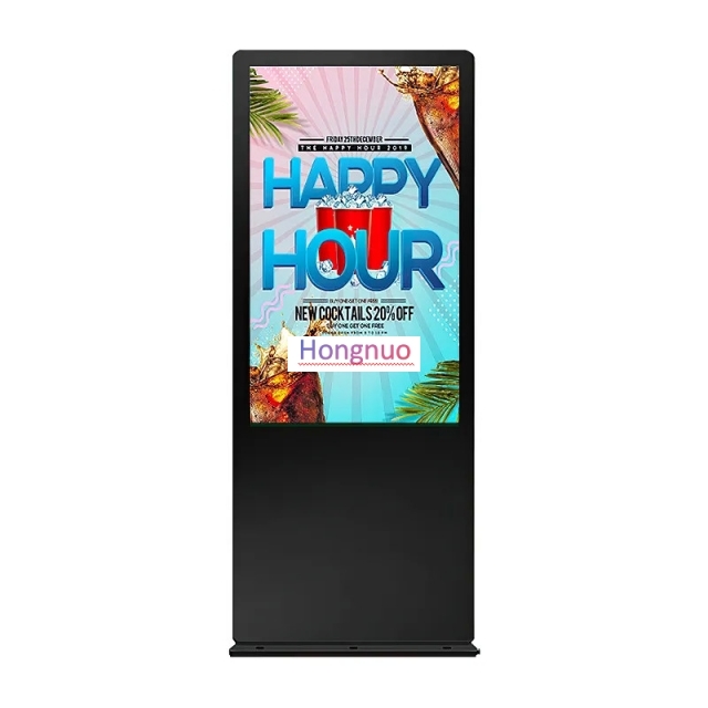 Factory hot sale 49 Inch floor standing 2500 Nits Android Outdoor LCD Digital Signage Kiosk For Advertising