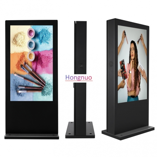 Factory hot sale 86 Inch Large screen4K high brightness Ip 65waterproof Advertising TV Display , 3000 Nits Outdoor Digital Kiosk