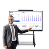 Electronic Smart Interactive65 innch 4K screen  Whiteboard Waterproof For Classroom Meeting