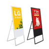 Portable 32 Inch Floor Standing Digital Signage Display , 4k Portable Digital Poster video disply