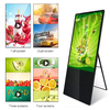 55 Inch Flexible Free Standing I3 4+128gb  with touch screen Digital Display Screens Portable For Advertising